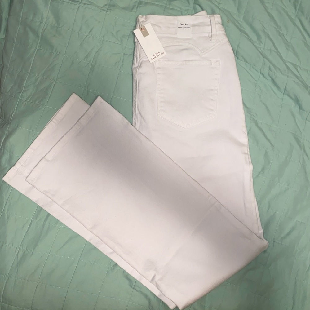 Good American Jeans “Good Classic High Rise Bootcut Jeans in W001” size 12/31